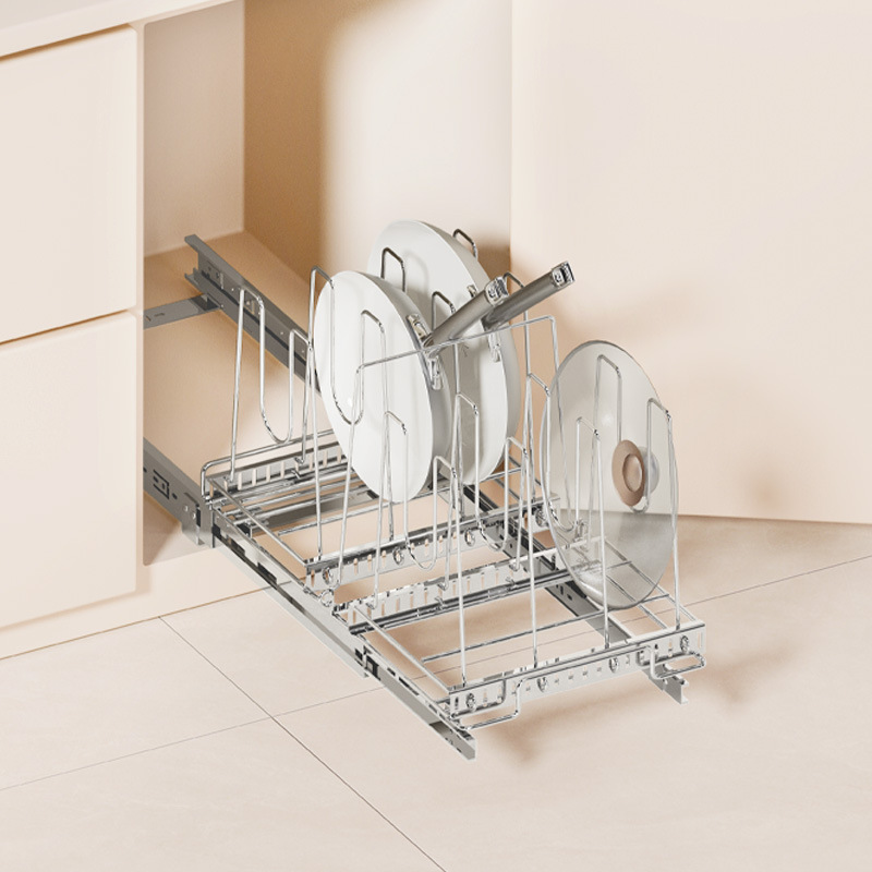 Kitchen Cabinet Baking Organizer - Stainless Steel Kitchen Cabinet Pull Out
