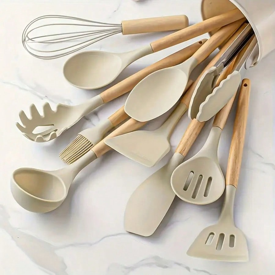 Kitchen Baking Essentials - 12‑Pack Non‑Stick Silicone Kitchen Utensil Set