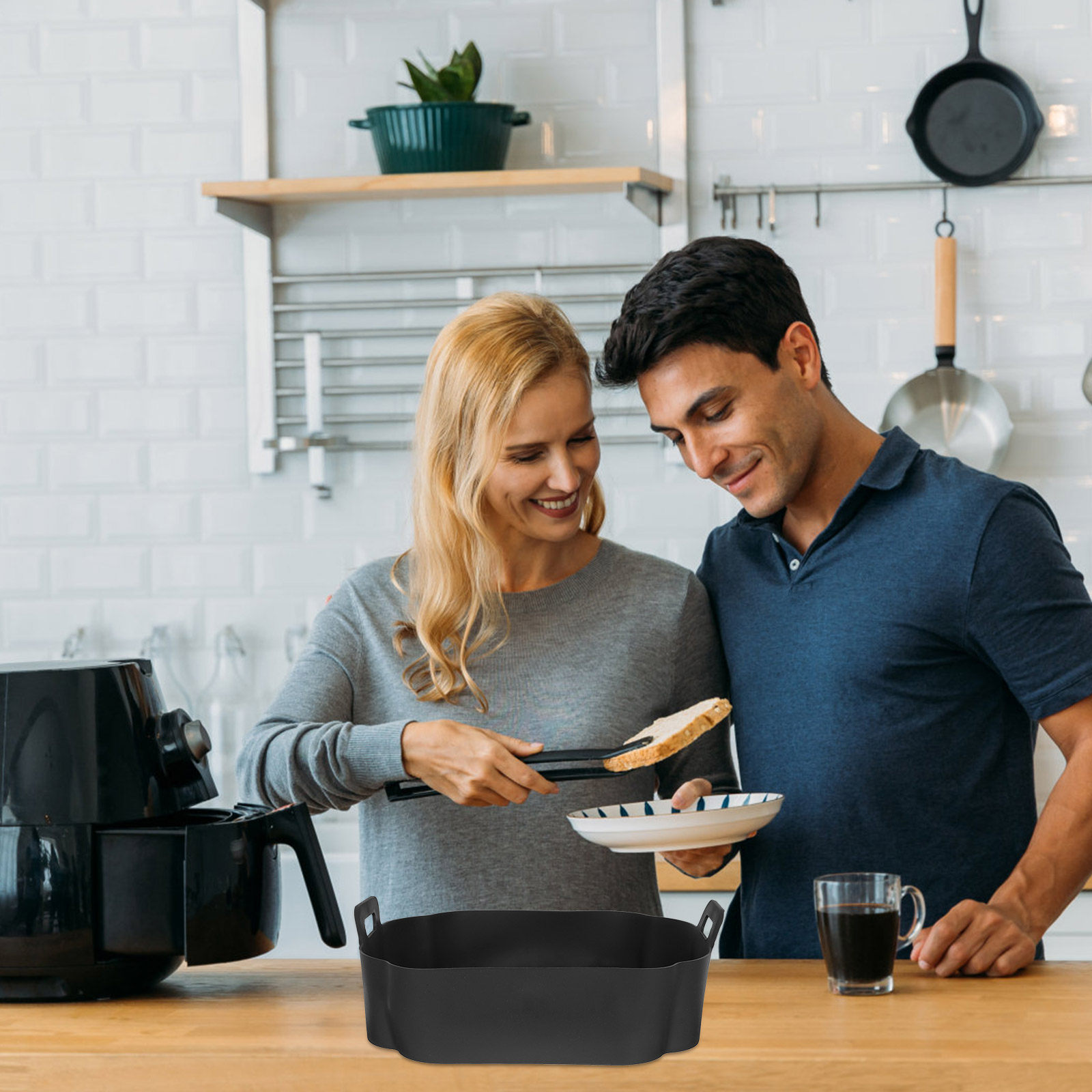 Kitchen Baking Essentials - Air Fryer Silicone Baking Liner Non