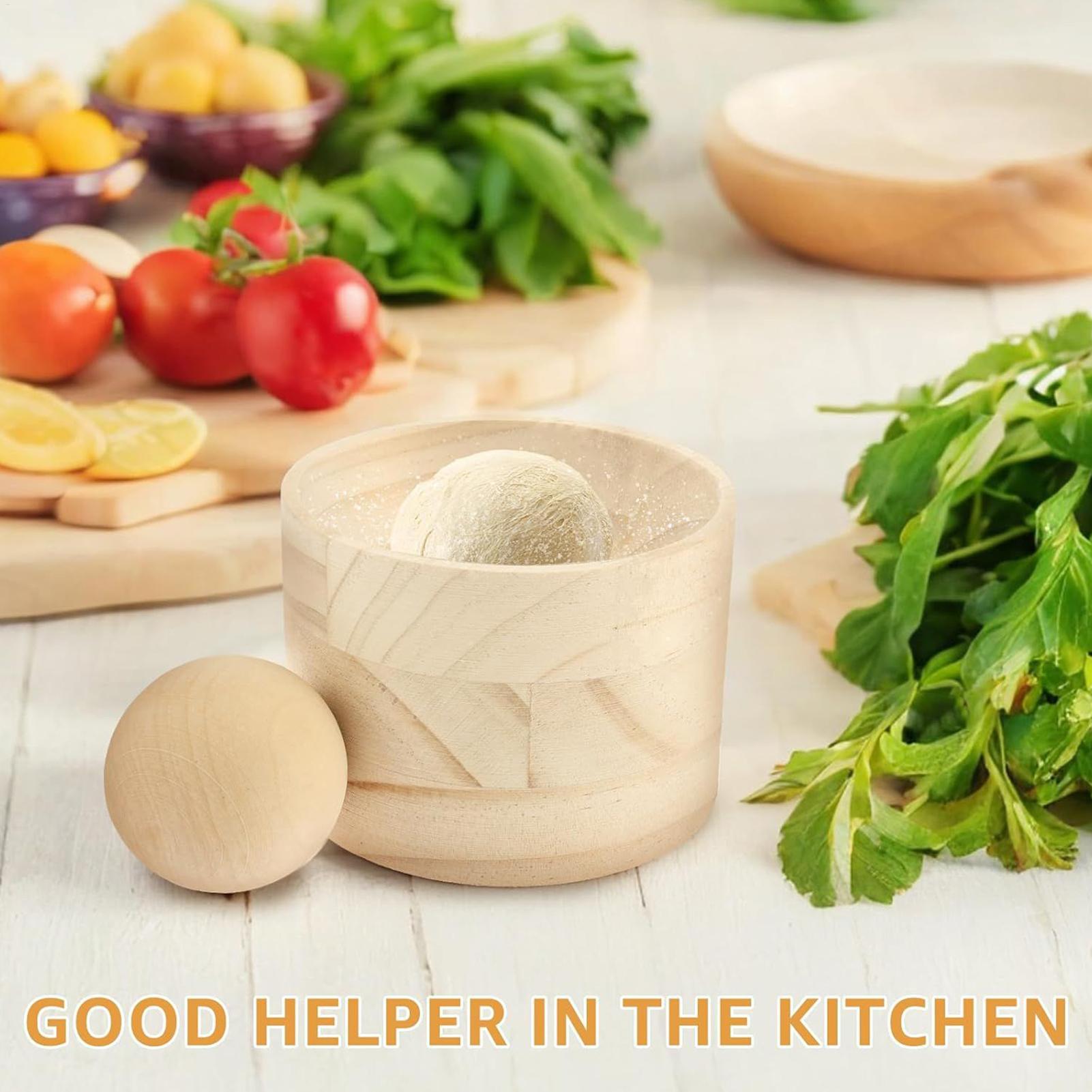 Kitchen Job - Wood Dumpling Maker Mold And Ball