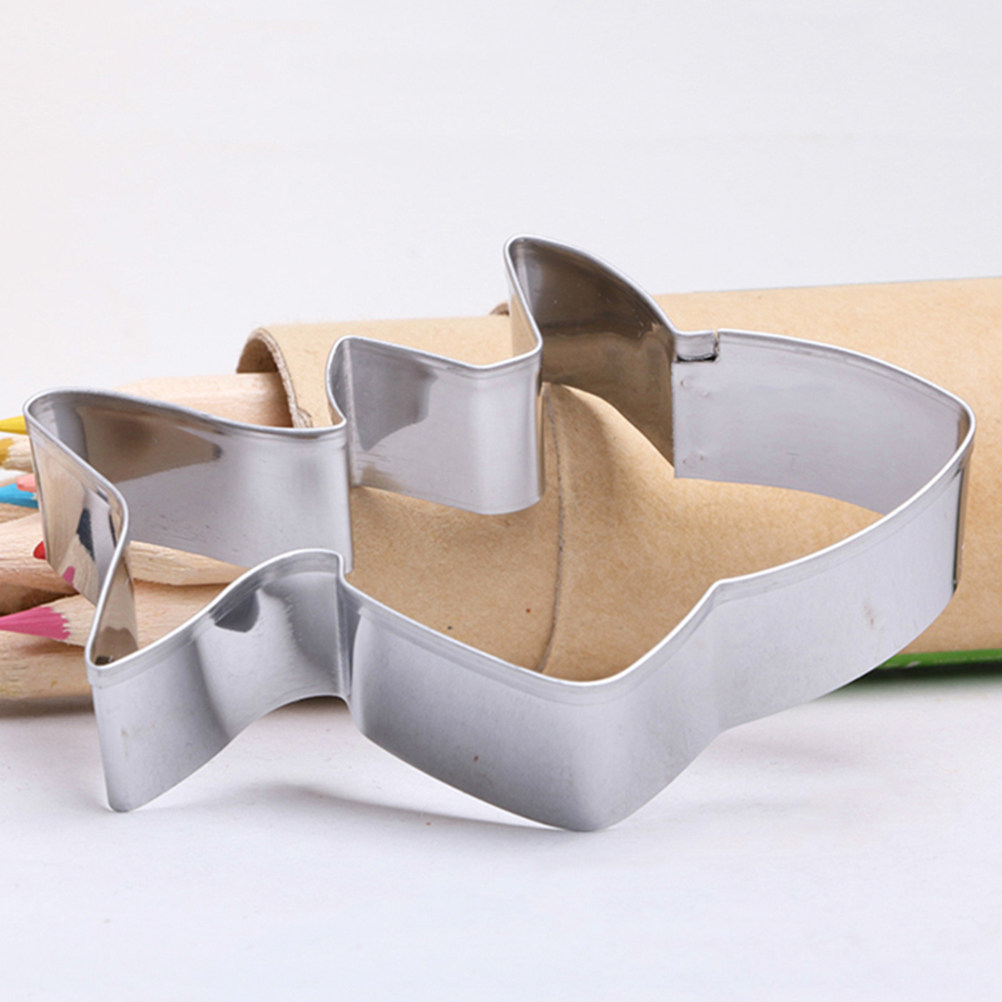Baking Kitchen Diy - 3Pcs Fish Shape Stainless Steel Cookie