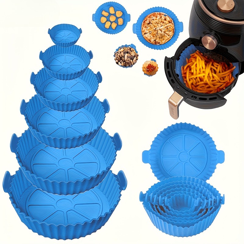Kitchen Essentials Baking Tray - 6-Piece Silicone Air Fryer Oven Mat