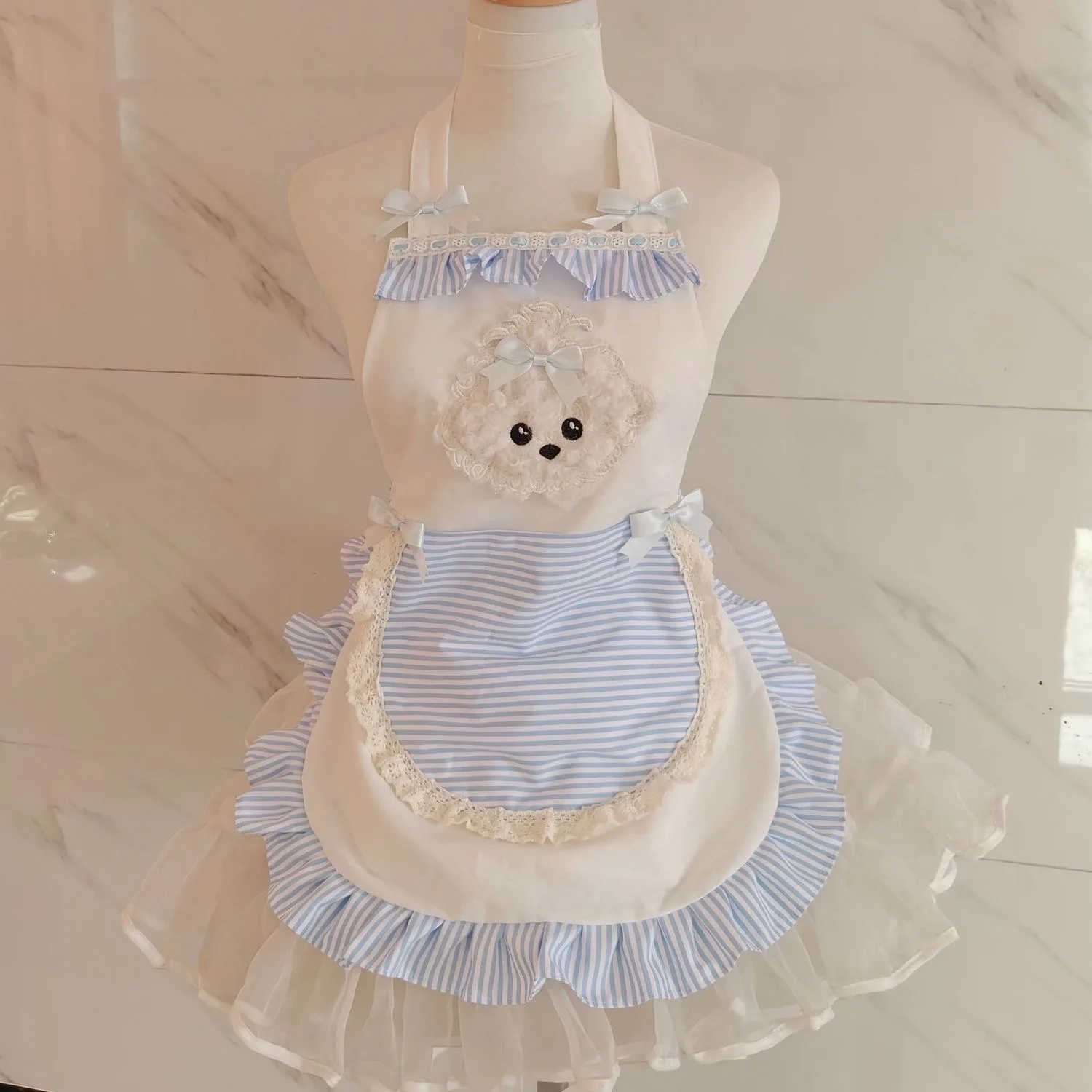 Kitchen Baking Must Haves - 1pc Cute Striped Apron Princess Style