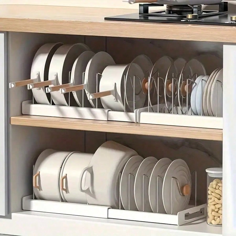 Adjustable Partition Storage R - Kitchen Cabinet Baking Organizer recension och pris