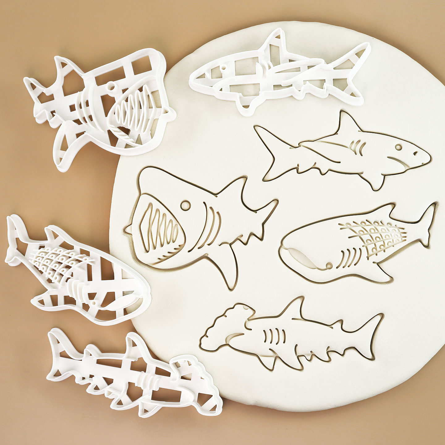 1 Pc/4 Pcs Shark Cookie Cutter - Kitchen Baking Cookies recension och pris
