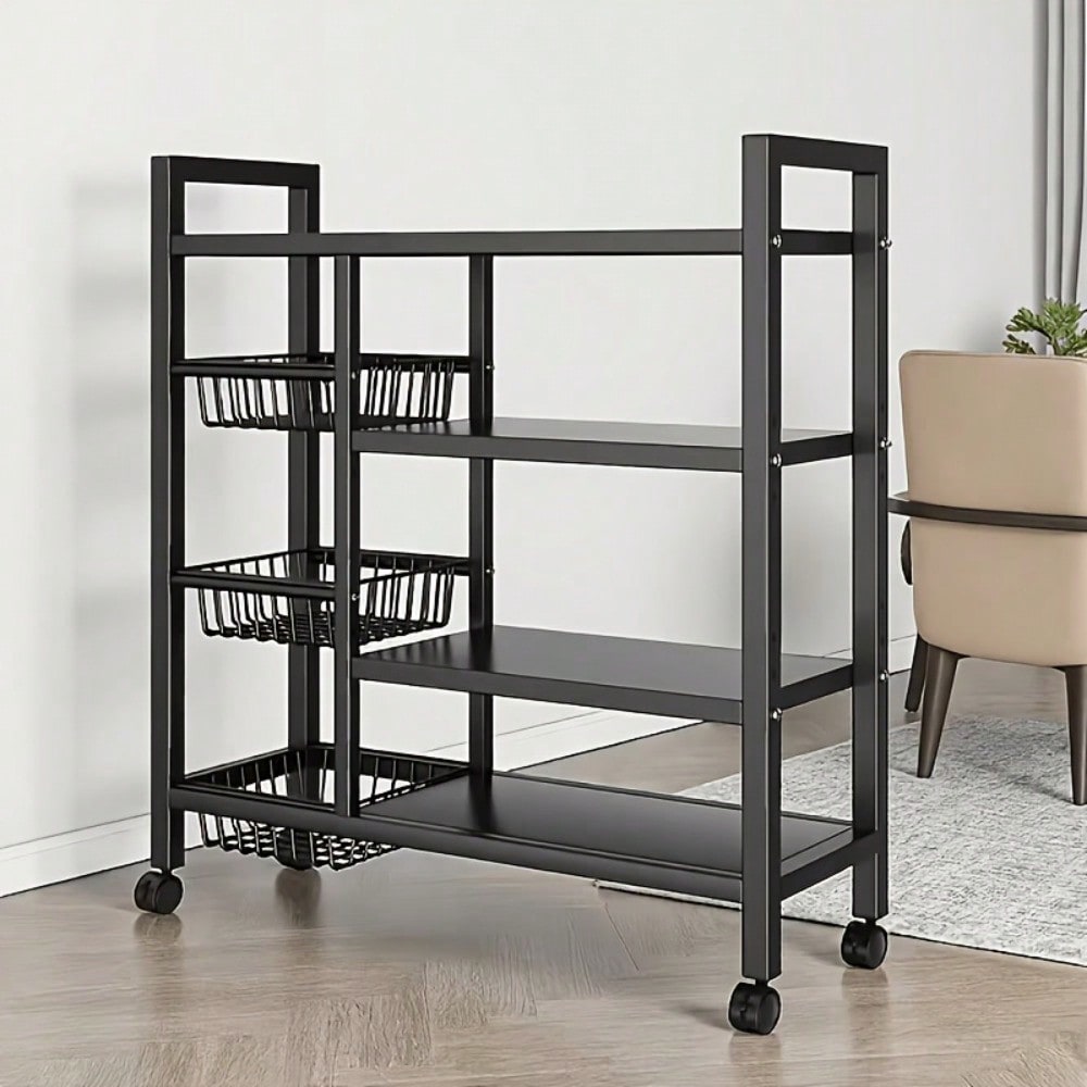 Movable Kitchen Storage Rack W - Kitchen Baking Pantry recension och pris