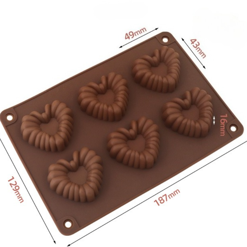 Heart-shaped Silicone Chocolat - Kitchen And Baking Tools recension och pris