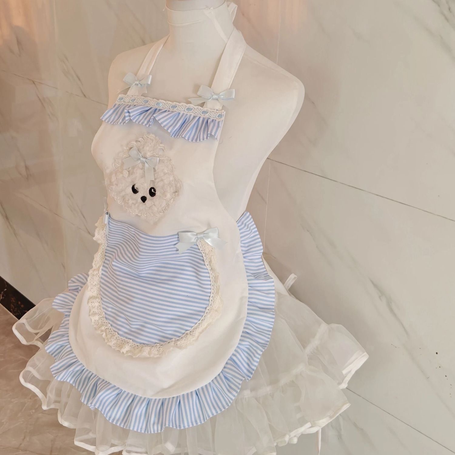 1pc Cute Striped Apron Princes - Kitchen Baking Must Haves recension och pris