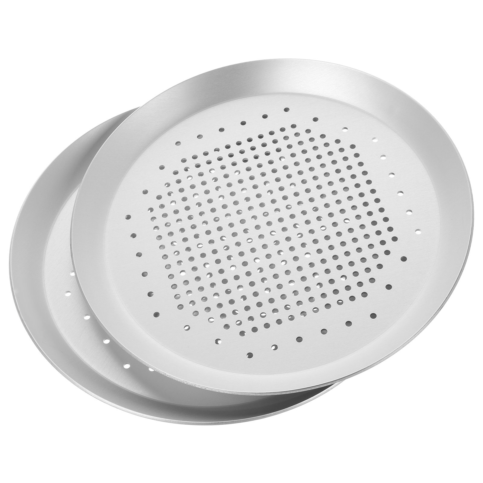 2Pcs Pizza Pan Metal Perforate - Kitchen Essentials Baking Tray recension och pris