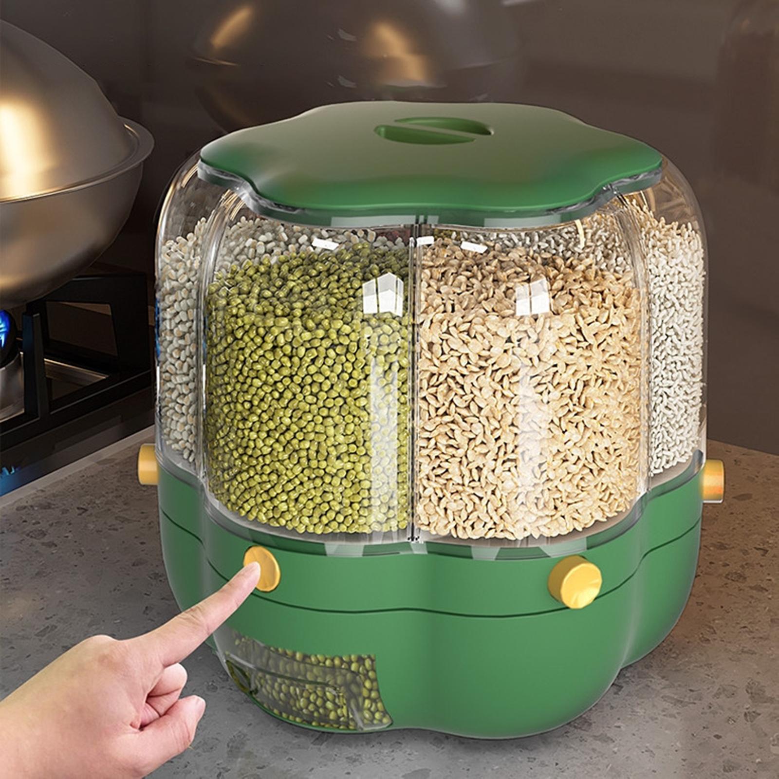 Rotating Cereal Dispenser Rice - Kitchen Baking Pantry recension och pris