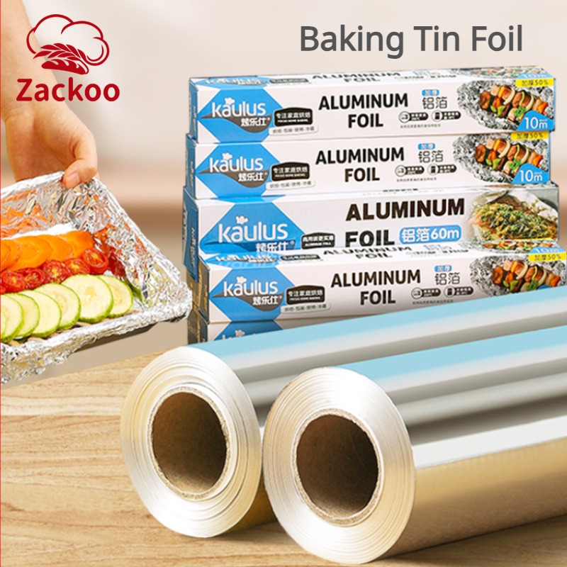 Zackoo 10/20/40M Aluminium Foi - Kitchen Baking Tins recension och pris