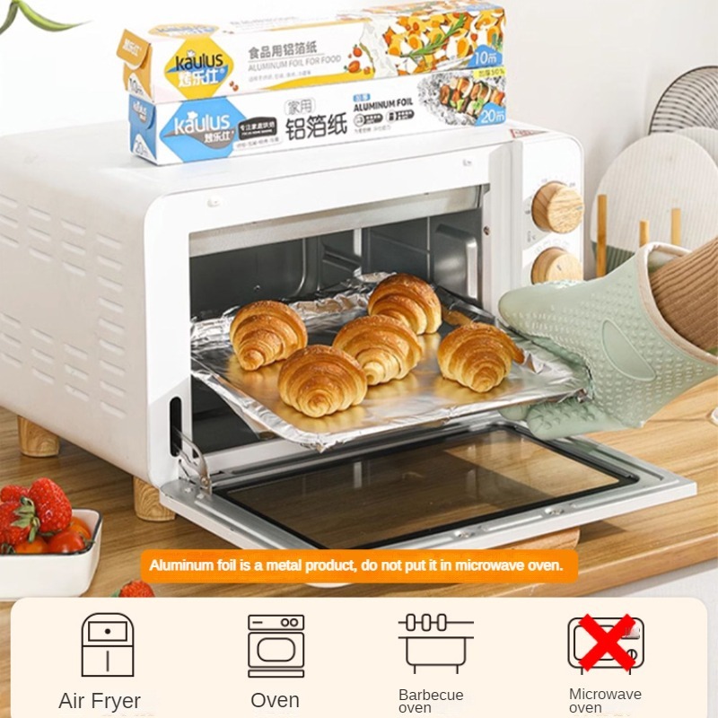 Zackoo 10/20/40M Aluminium Foi - Kitchen Baking Tins recension och pris