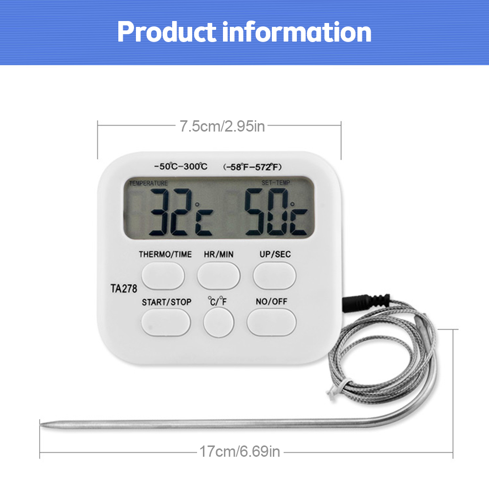 TA278 Digital Kitchen Thermome - Kitchen Baking Station recension och pris