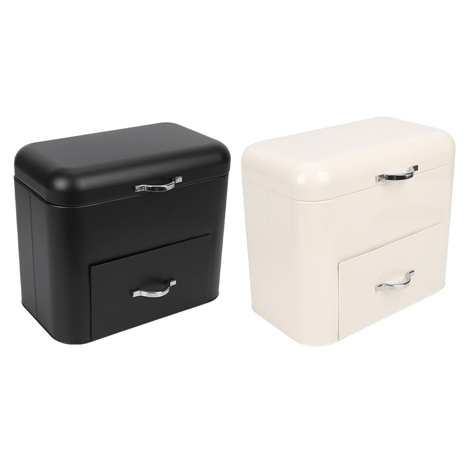 Bread Box, Iron Large Capacity - Kitchen Baking Pantry recension och pris