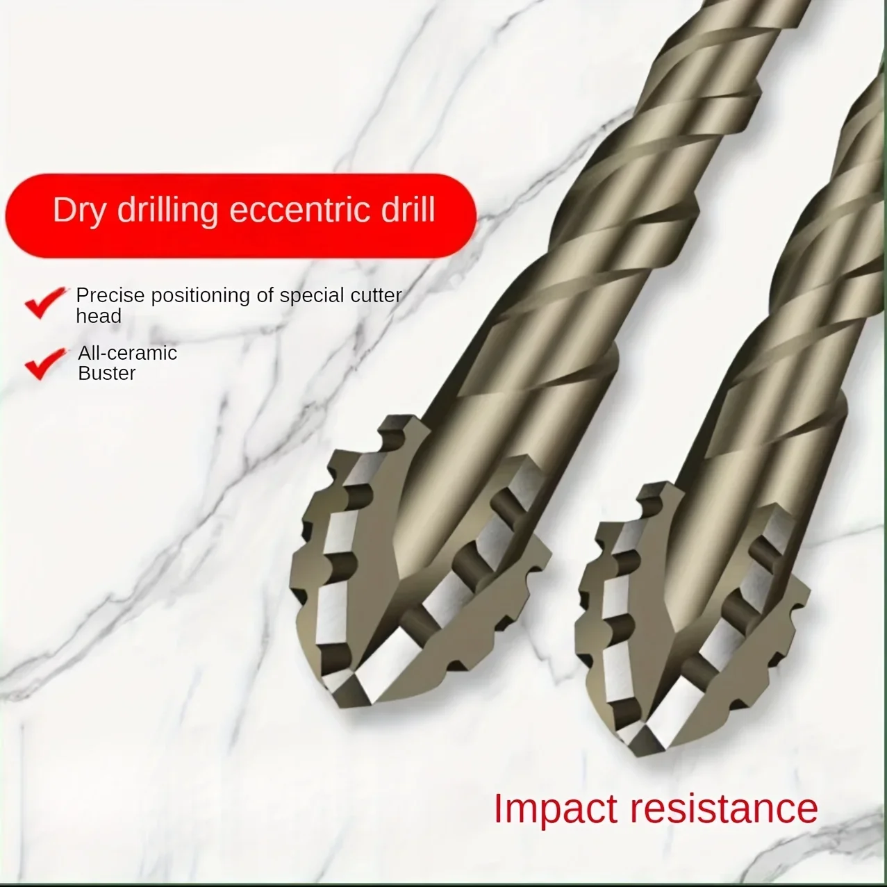 4-Flute Carbide Drill Bit Set  - Rolling Pin Marble recension och pris
