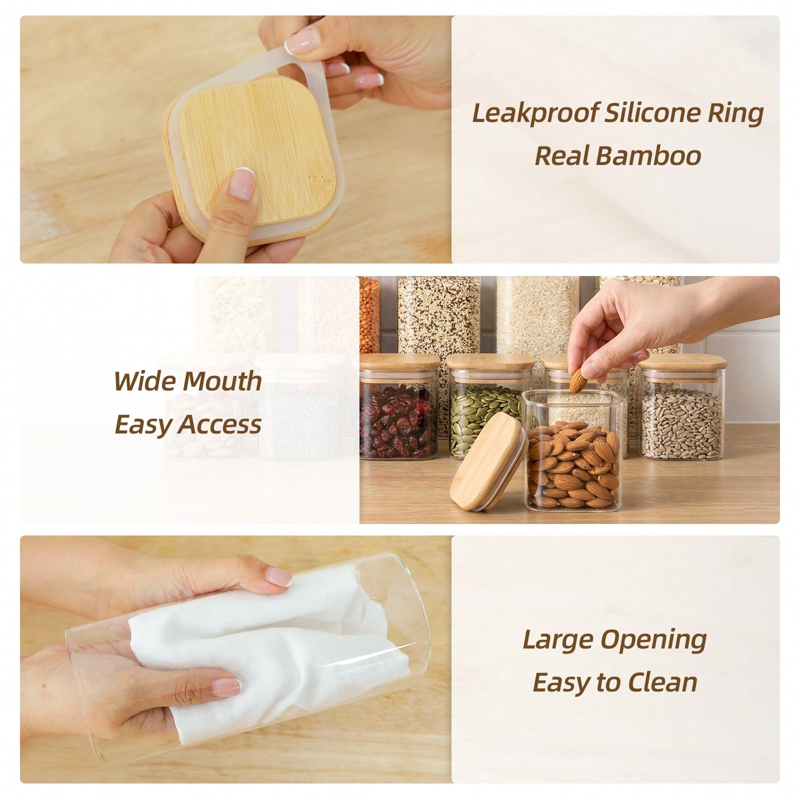12pcs Glass Food Storage Conta - Kitchen Baking Pantry recension och pris