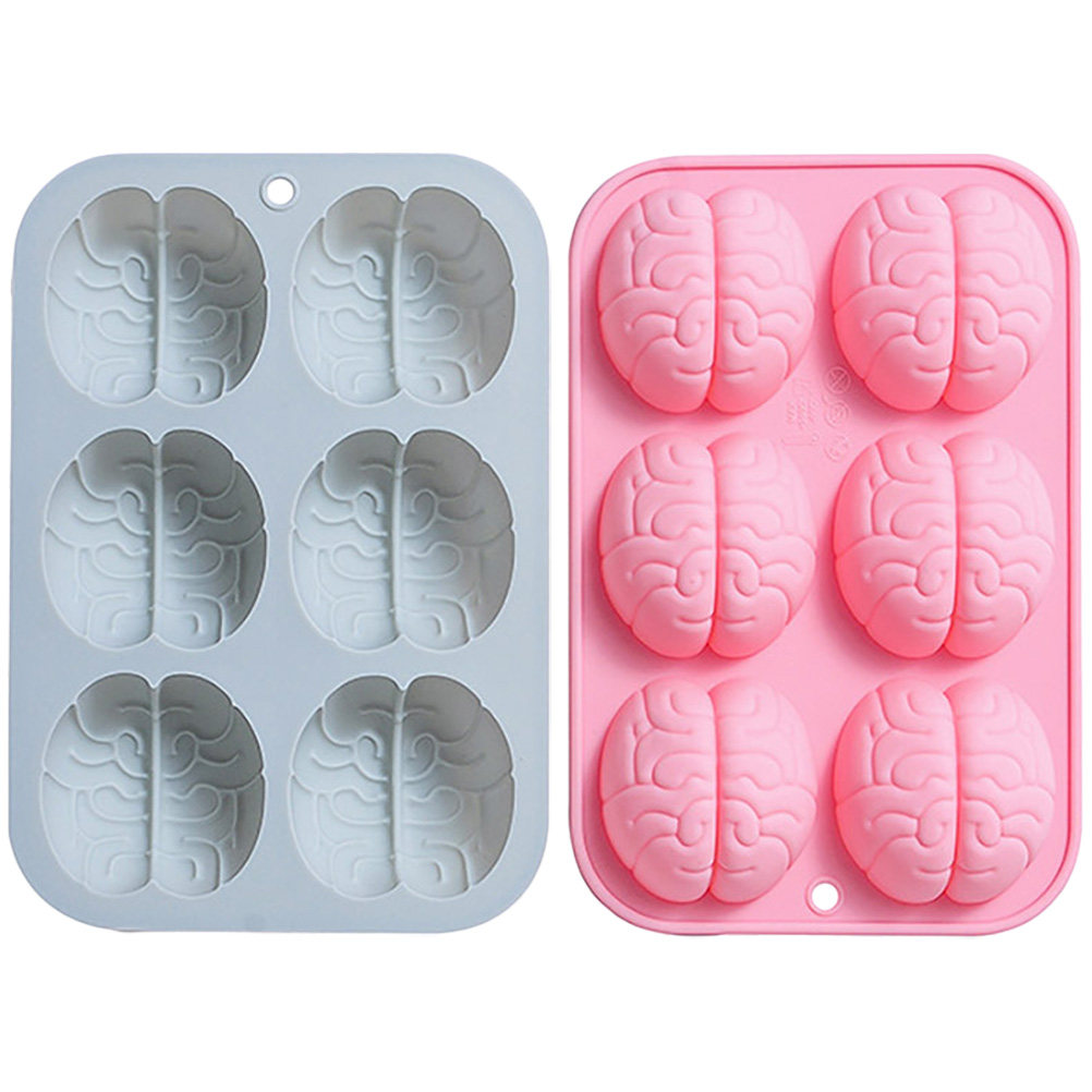 2Pcs Silicone Brain Mold Choco - Baking Kitchen Diy recension och pris