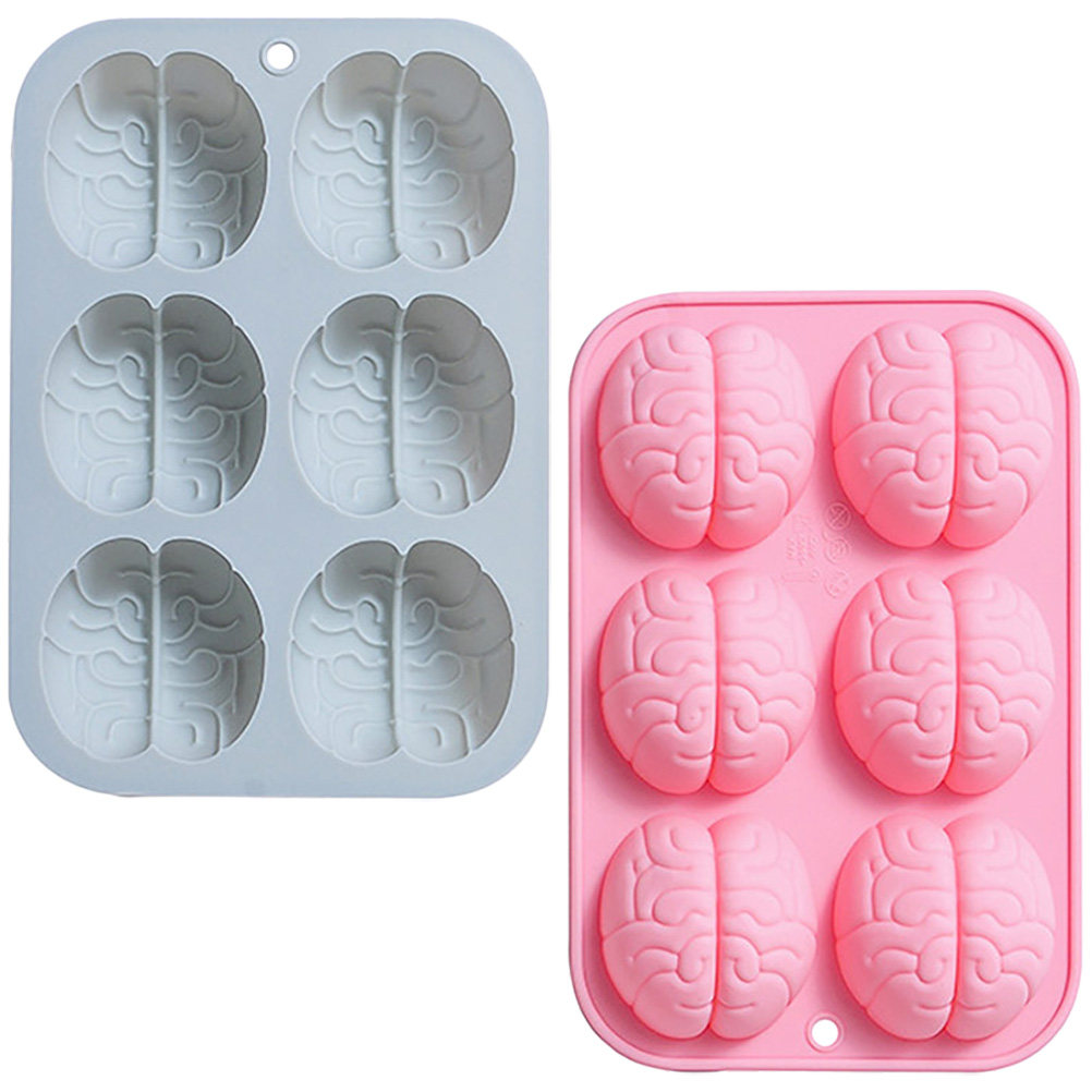 2Pcs Silicone Brain Mold Choco - Baking Kitchen Diy recension och pris