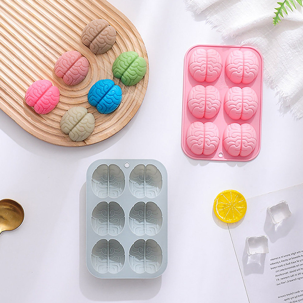 2Pcs Silicone Brain Mold Choco - Baking Kitchen Diy recension och pris