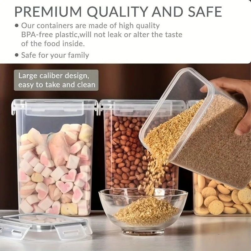 6Pcs Airtight Food Storage Con - Kitchen Baking Pantry recension och pris