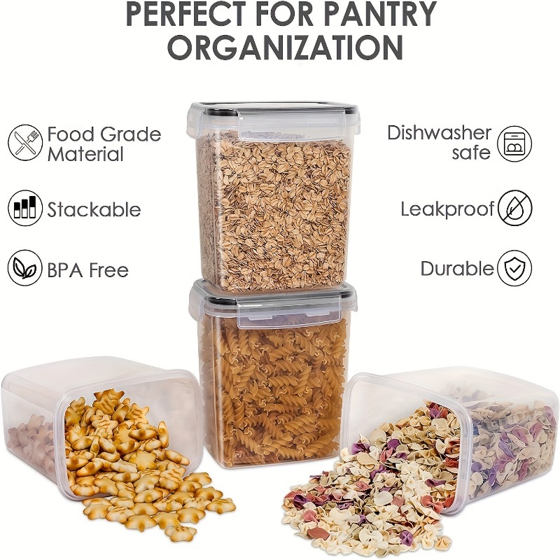 6Pcs Airtight Food Storage Con - Kitchen Baking Pantry recension och pris