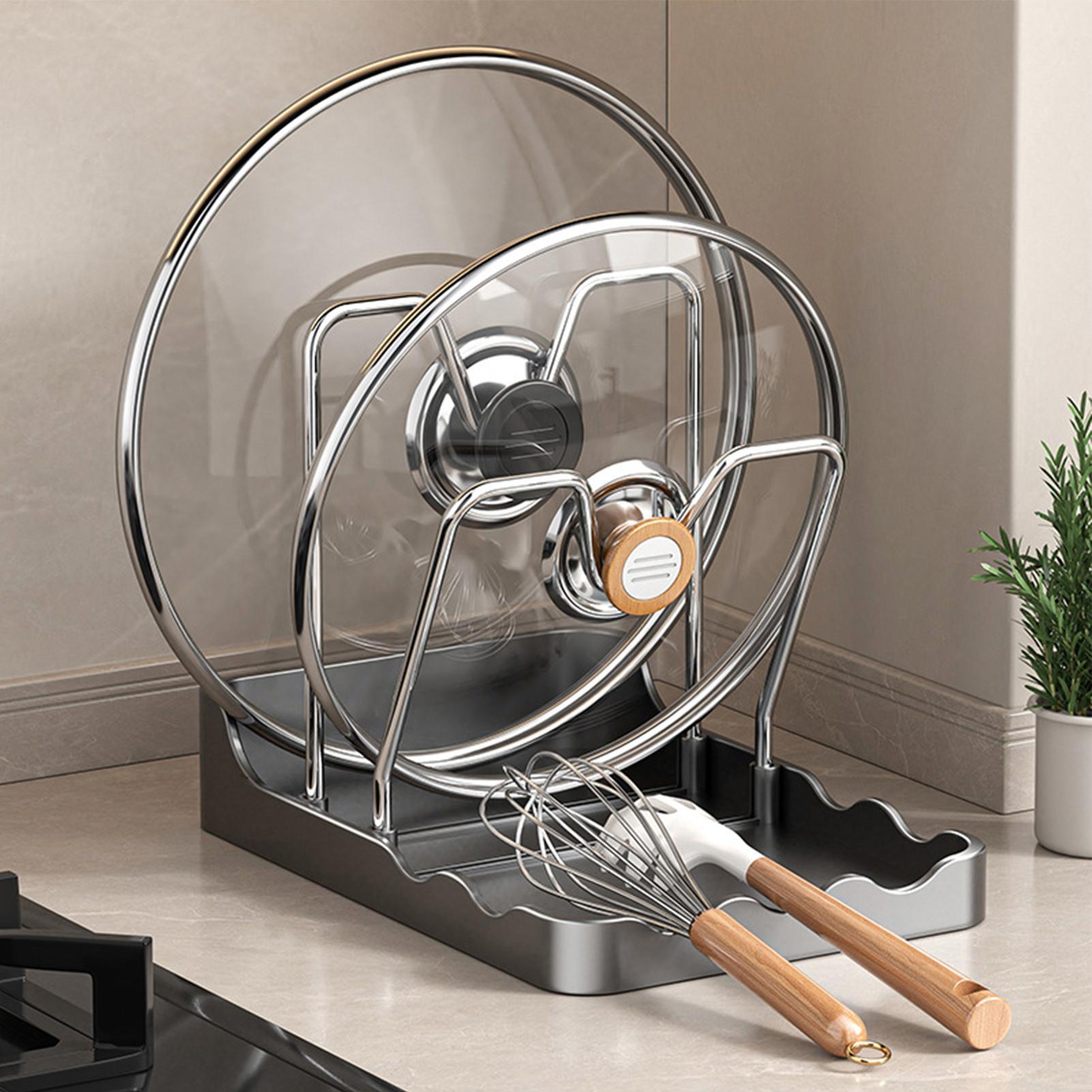 Pot Lid Rack Vertical Spoon Dr - Kitchen Baking Pantry recension och pris