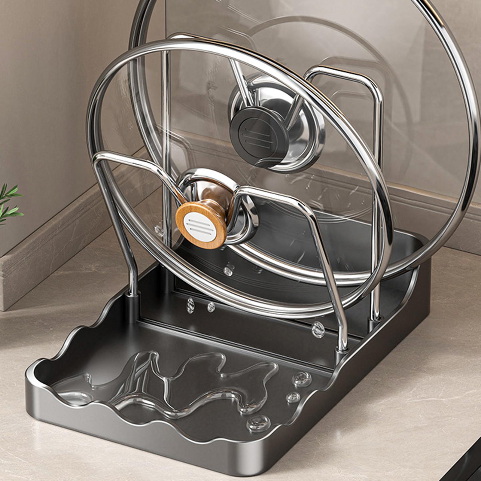 Pot Lid Rack Vertical Spoon Dr - Kitchen Baking Pantry recension och pris