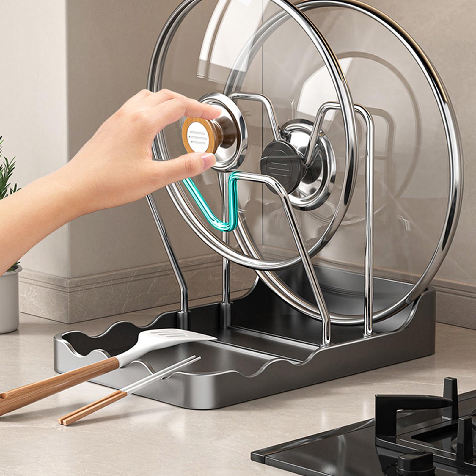 Pot Lid Rack Vertical Spoon Dr - Kitchen Baking Pantry recension och pris