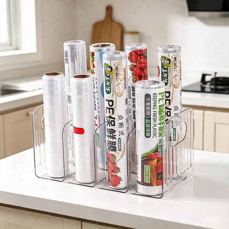 Clear Multi‑Slot Cabinet Stora - Kitchen Cabinet Baking Organizer recension och pris