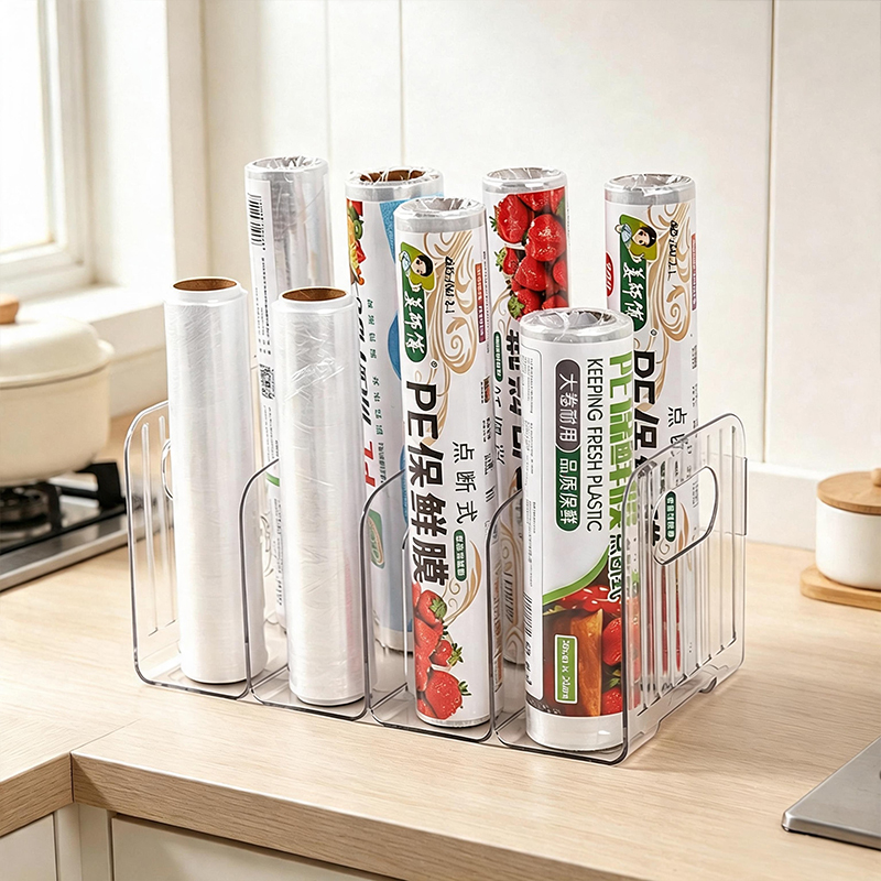 Clear Multi‑Slot Cabinet Stora - Kitchen Cabinet Baking Organizer recension och pris