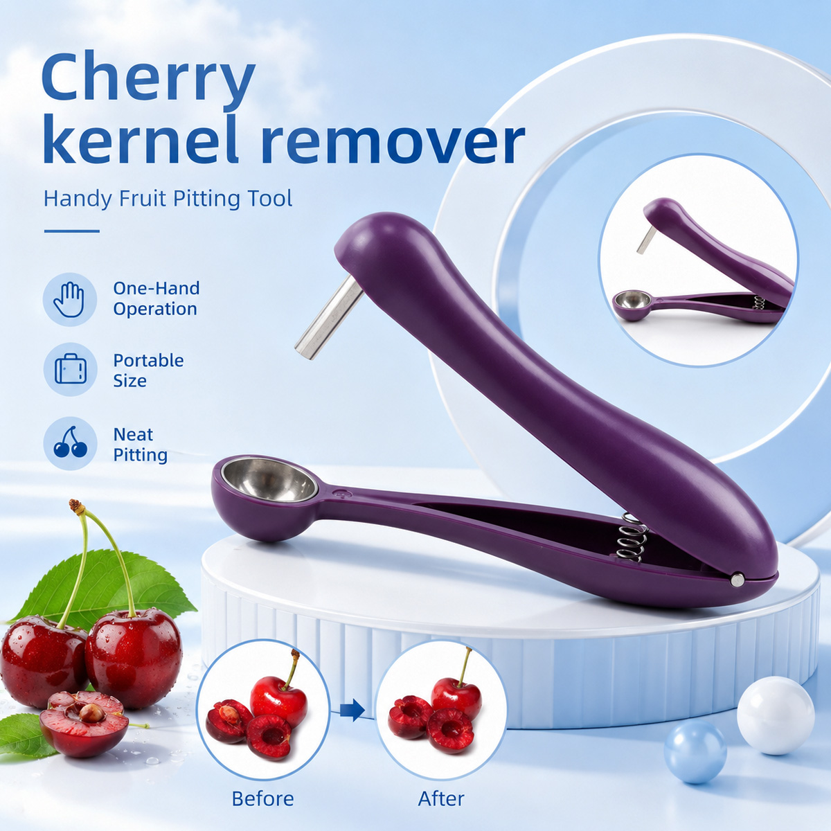 Cherry Kernel Remover Handheld - Kitchen And Baking Tools recension och pris