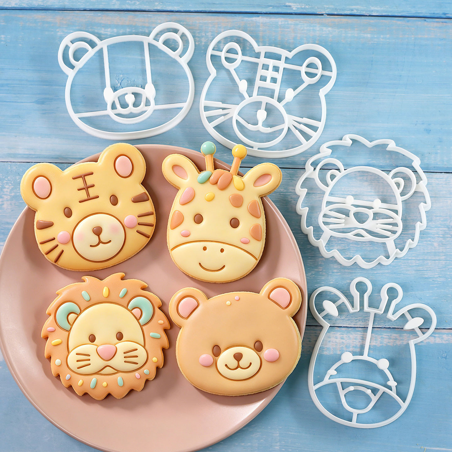 4 Pcs Animal Cookie Cutters Se - Kitchen Baking Cookies recension och pris
