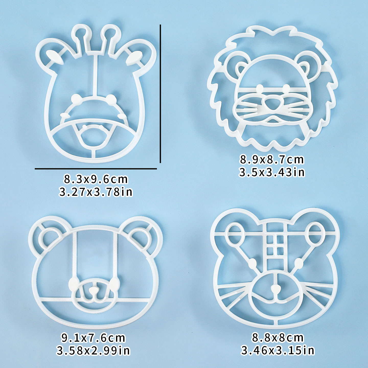 4 Pcs Animal Cookie Cutters Se - Kitchen Baking Cookies recension och pris