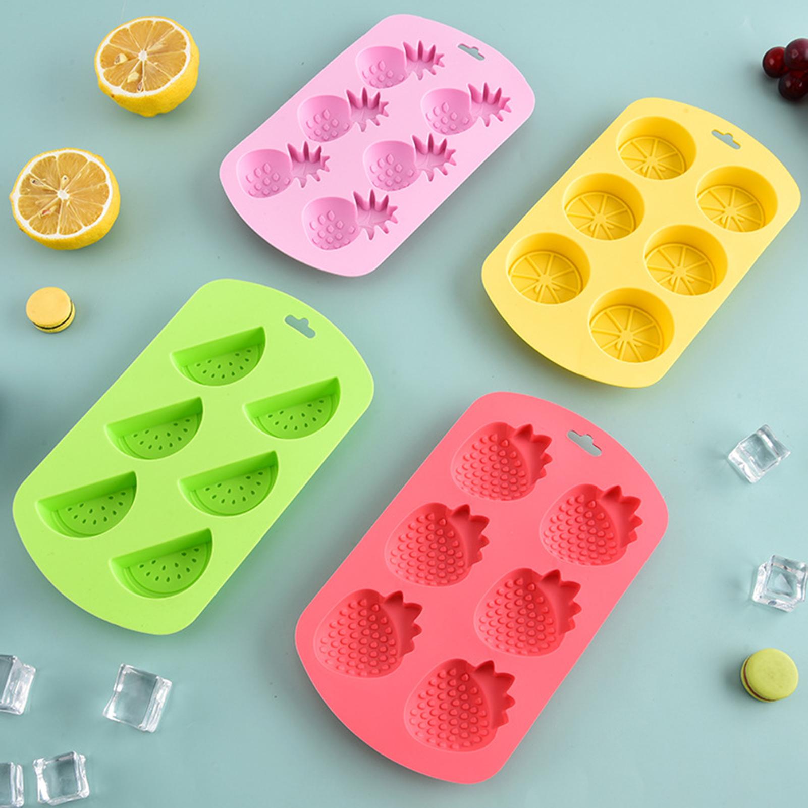 6 Cavity Fruit Shaped Silicone - Baking Kitchen Diy recension och pris