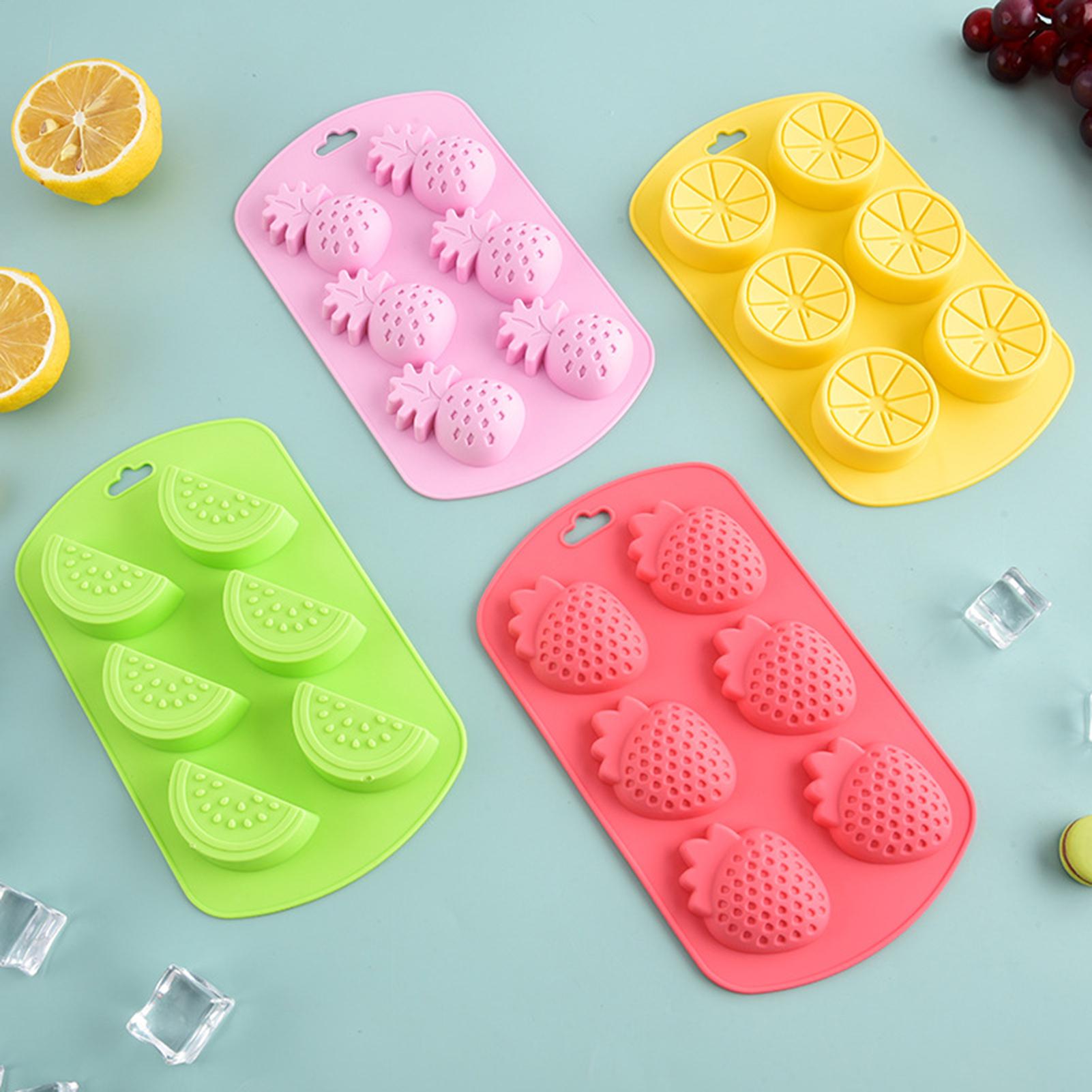 6 Cavity Fruit Shaped Silicone - Baking Kitchen Diy recension och pris