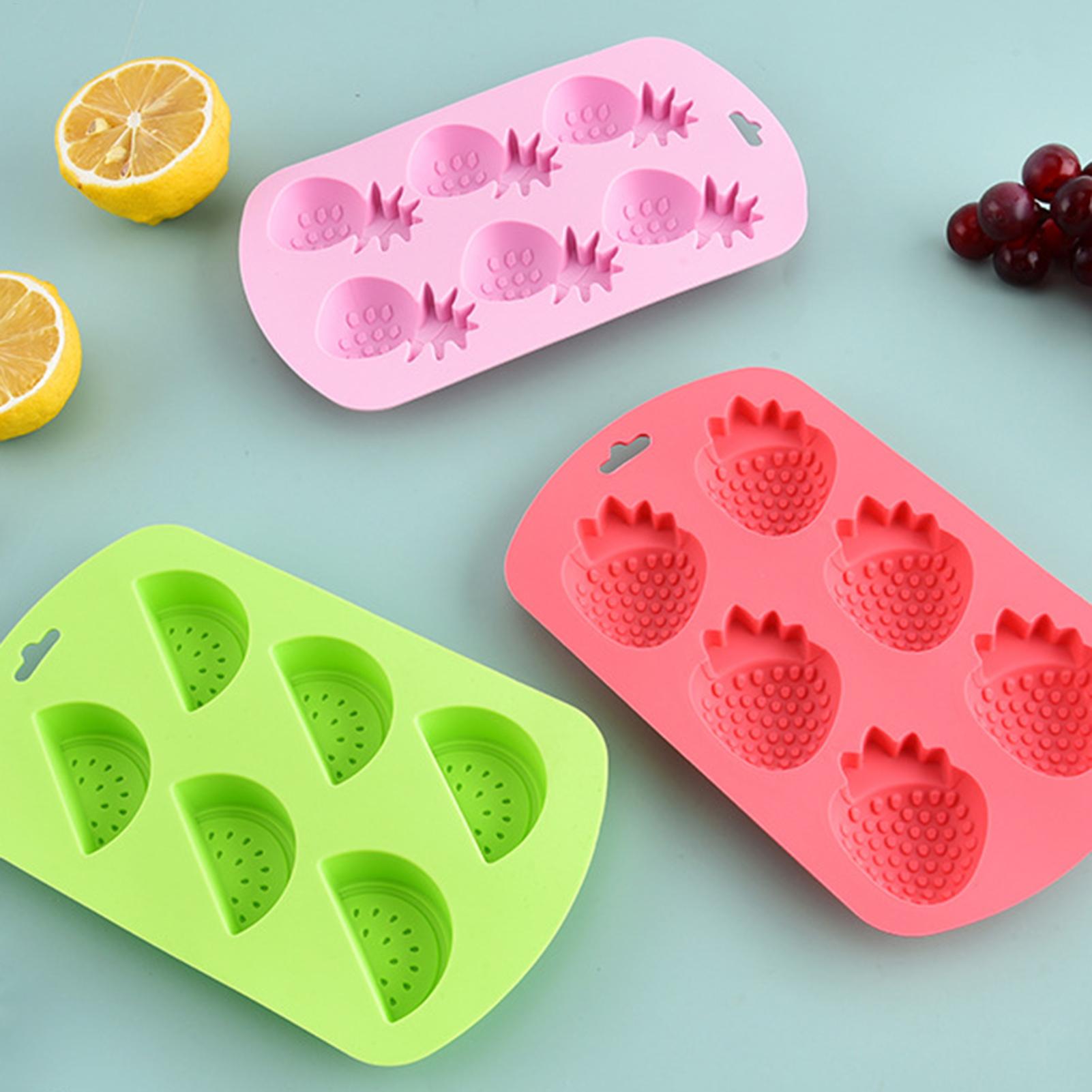 6 Cavity Fruit Shaped Silicone - Baking Kitchen Diy recension och pris