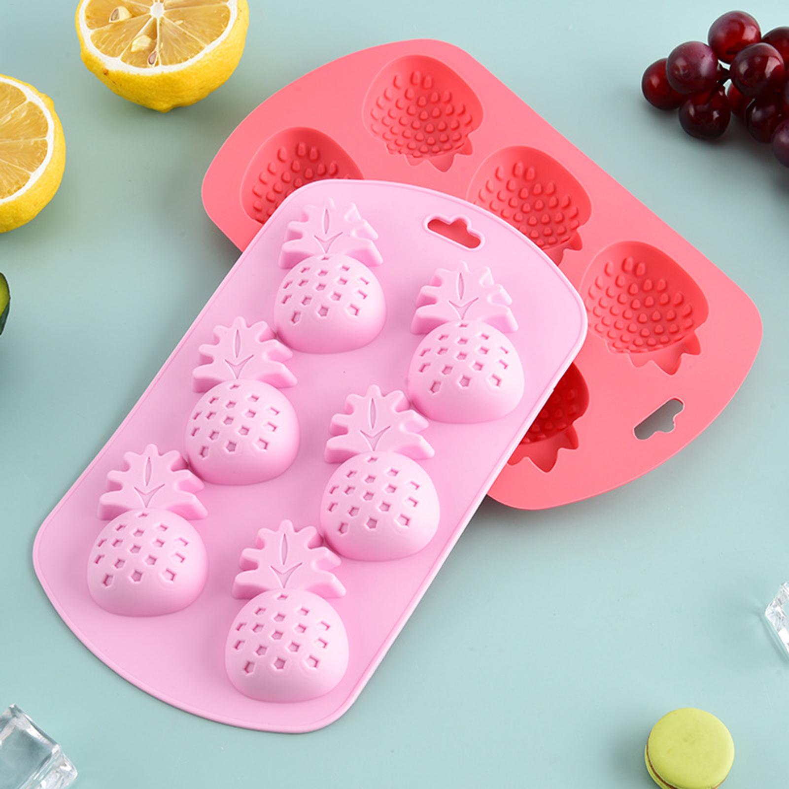 6 Cavity Fruit Shaped Silicone - Baking Kitchen Diy recension och pris