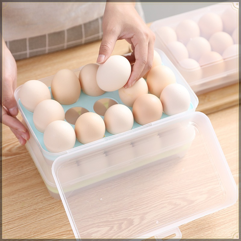 Egg Storage Box 15 Grids PP Vi - Kitchen Baking Tins recension och pris
