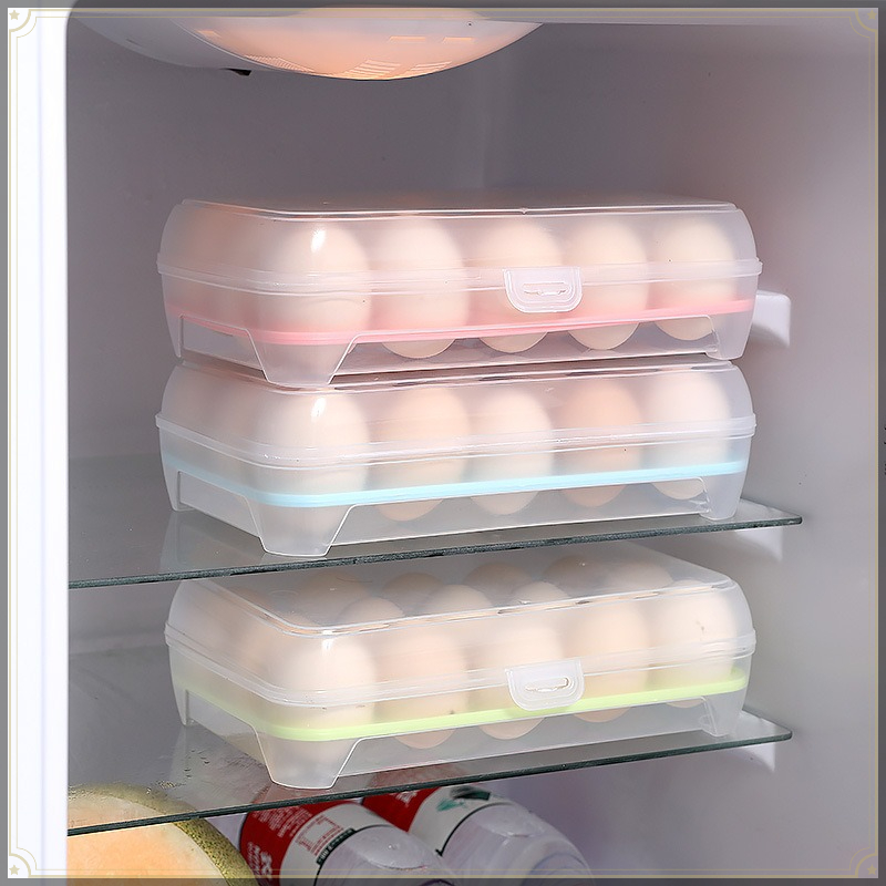 Egg Storage Box 15 Grids PP Vi - Kitchen Baking Tins recension och pris