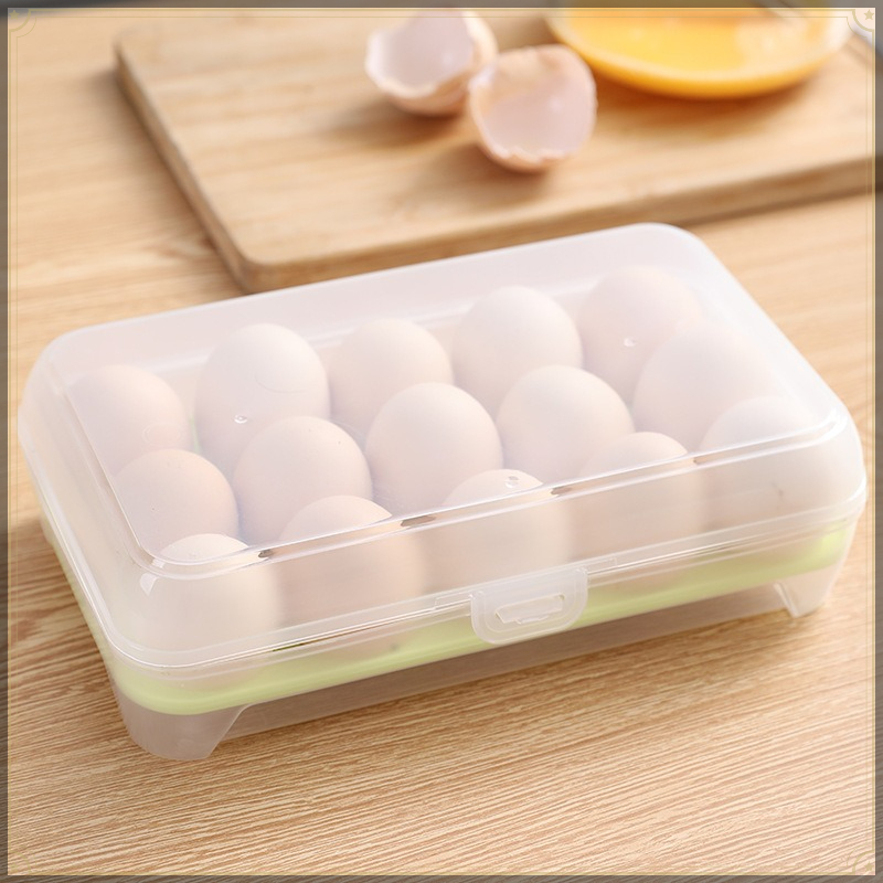 Egg Storage Box 15 Grids PP Vi - Kitchen Baking Tins recension och pris