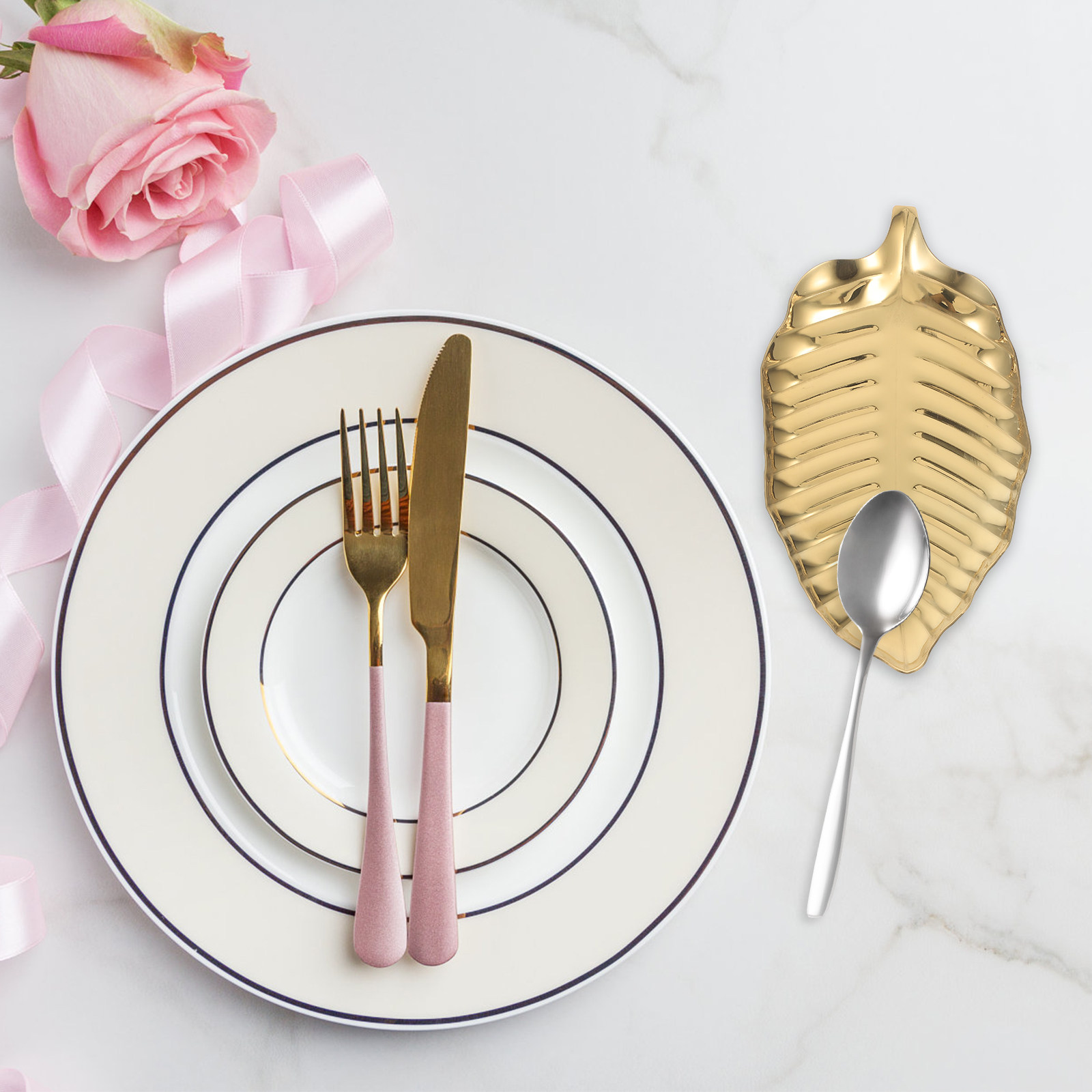 Stainless Steel Gold Leaf Spoo - Kitchen Baking Station recension och pris