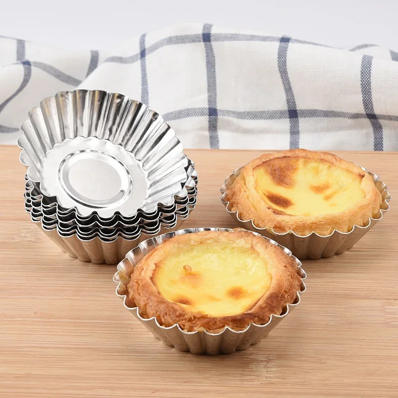 Aluminum 7cm Egg Tart Molds St - Kitchen Baking Tins recension och pris