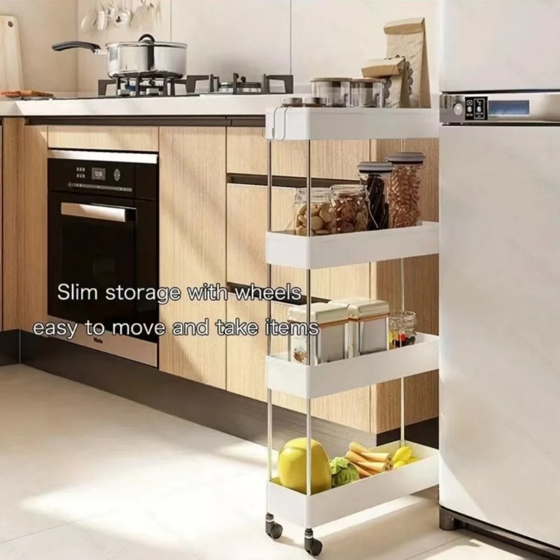 4Tier Narrow Gap Rolling Stora - Kitchen Baking Tray Storage recension och pris