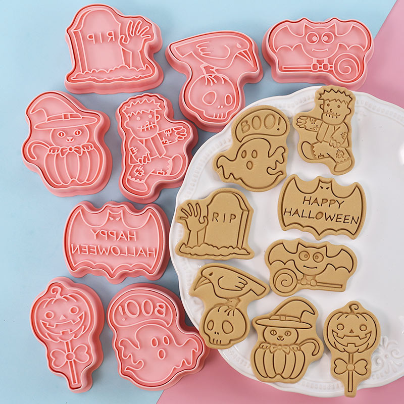 Halloween Cookie Stamp Cutters - Kitchen Baking Cookies recension och pris