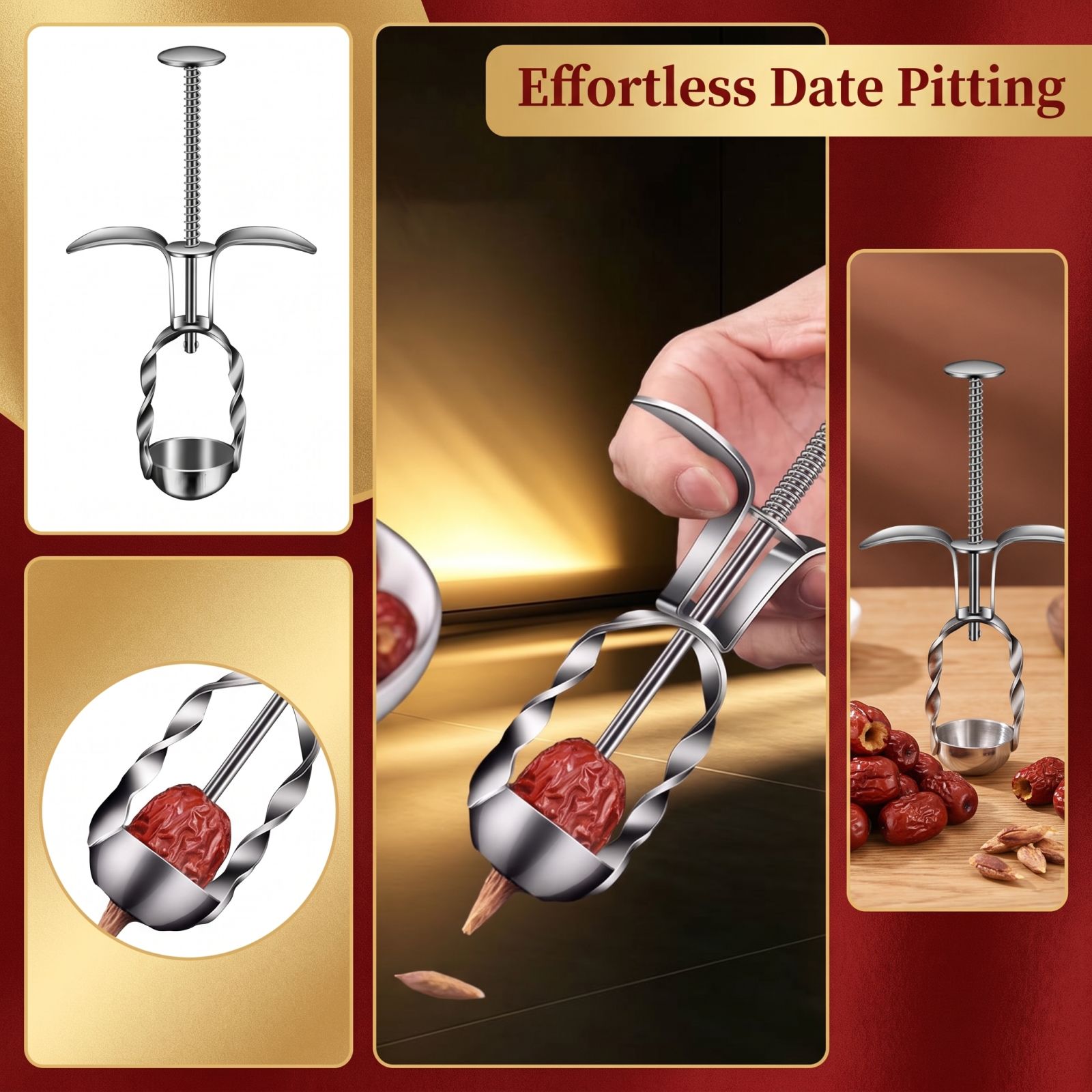 Stainless Steel Red Date Pitte - Kitchen And Baking Tools recension och pris