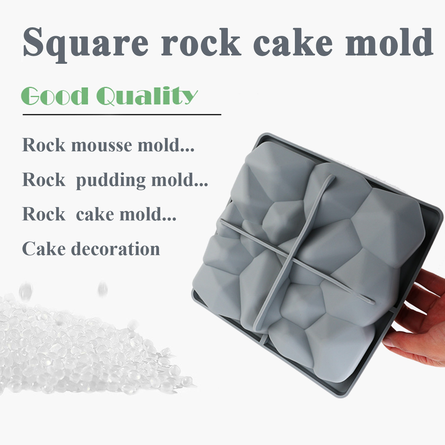 A Pack of Square Rock-Shaped S - Kitchen Baking Must Haves recension och pris