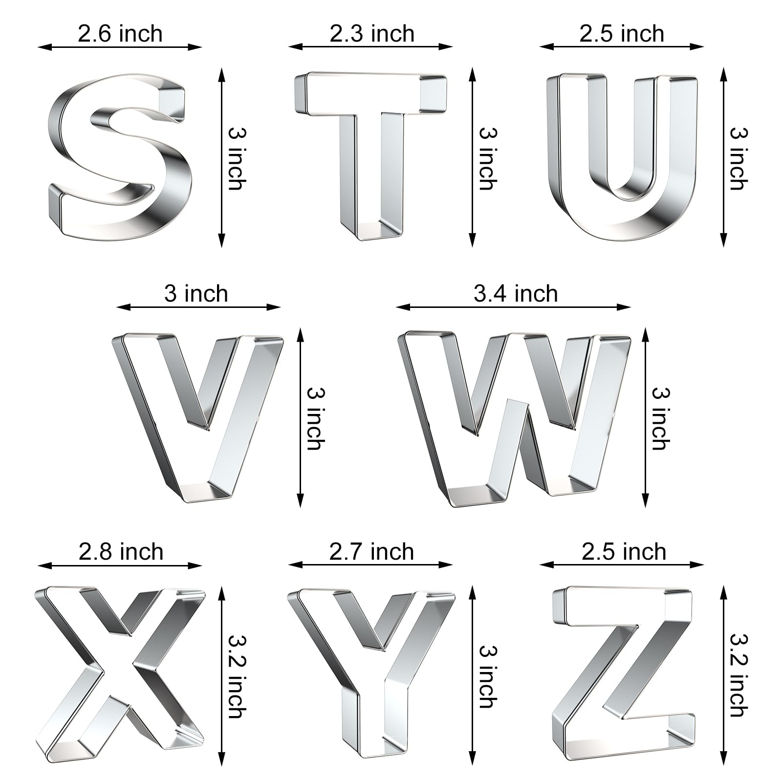 Letter Cookie Cutters Shapes - - Kitchen Baking Cookies recension och pris