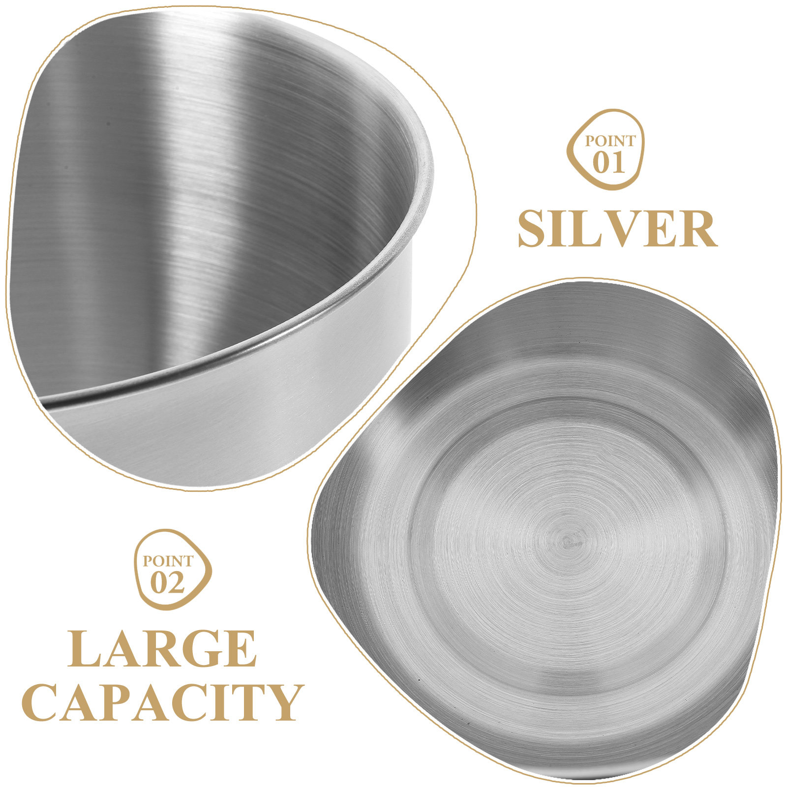 Deep Stainless Steel Mixing Bo - Kitchen Baking Bowls recension och pris