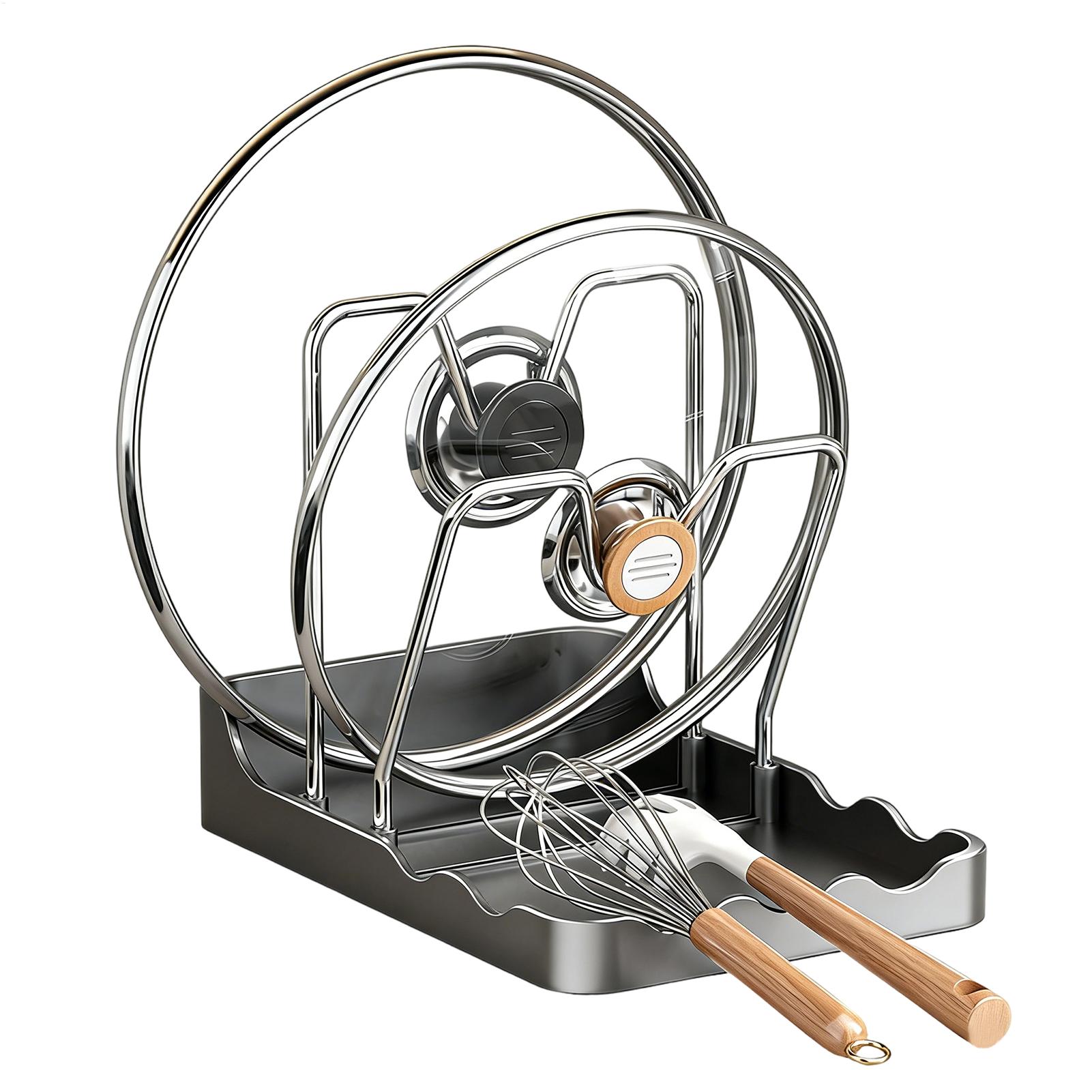 Pot Lid Rack Vertical Spoon St - Kitchen Baking Pantry recension och pris