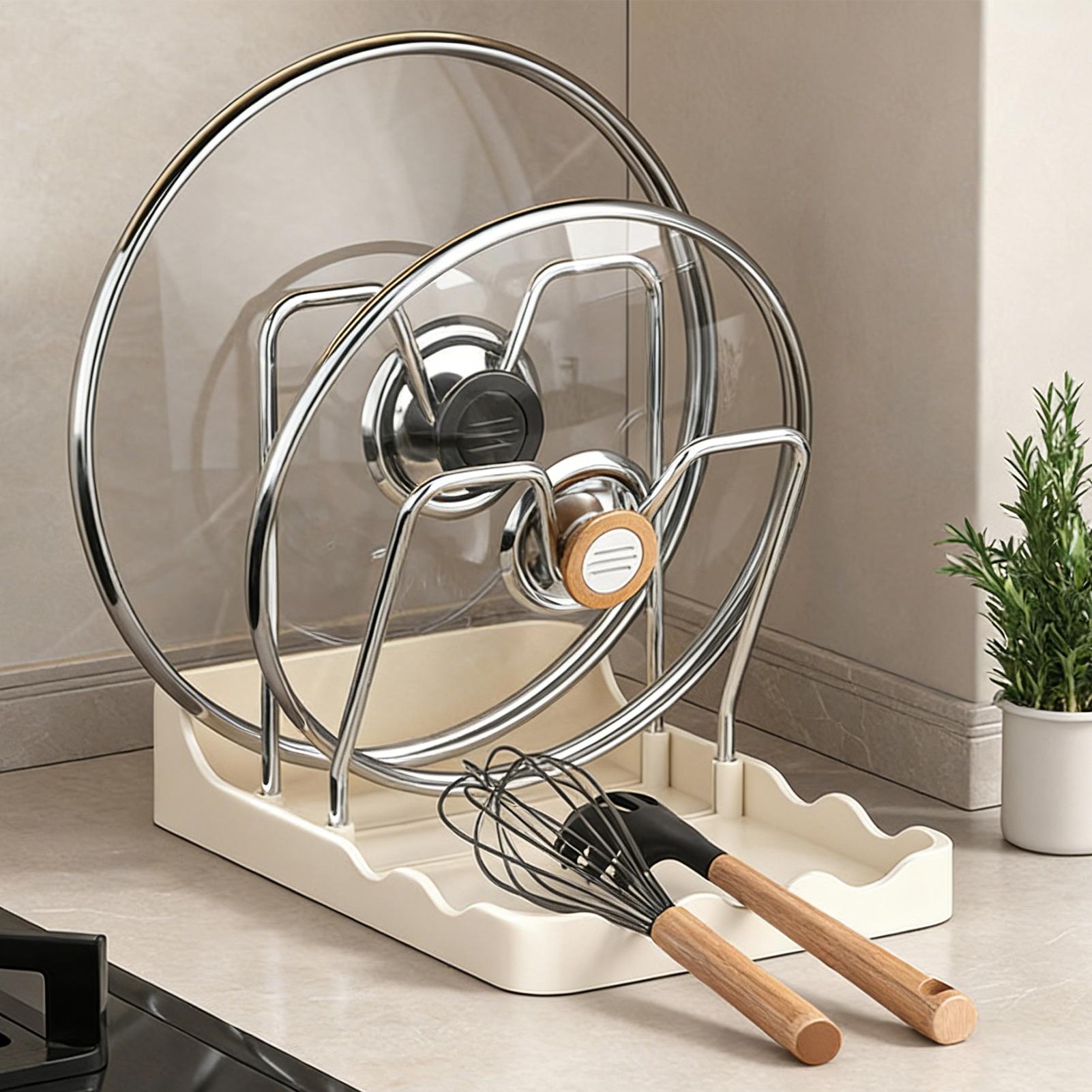 Pot Lid Rack Vertical Spoon St - Kitchen Baking Pantry recension och pris